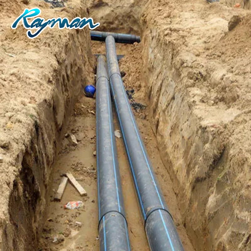 Buried Underground HDPE Pipe 3inch 4inch  25mm 315mm 400mm 560mm 630mm Water Flow Tube