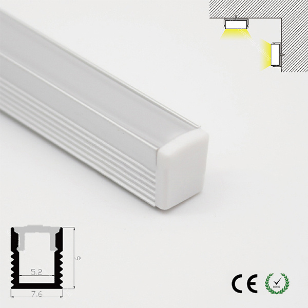 New 0809 Narrow led Strip light Channel aluminum profile led linear light of Cabinet Surface Install Ceiling Mounted Profile