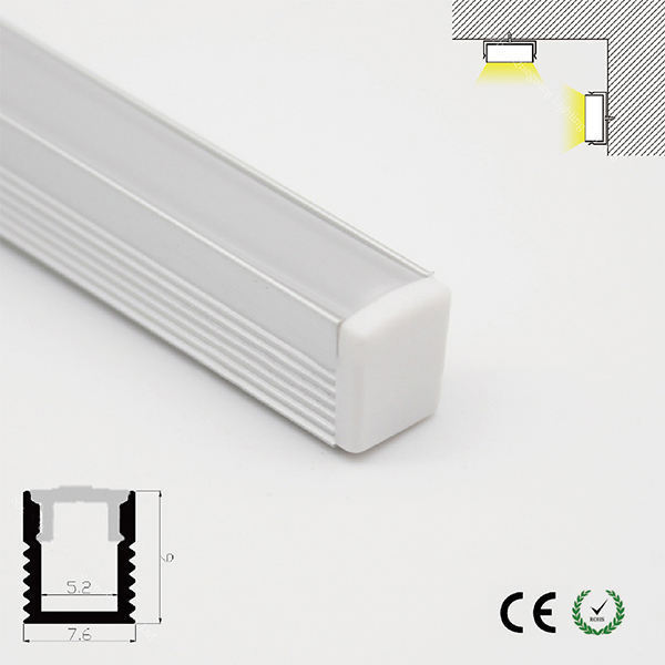 New 0809 Narrow led Strip light Channel aluminum profile led linear light of Cabinet Surface Install Ceiling Mounted Profile