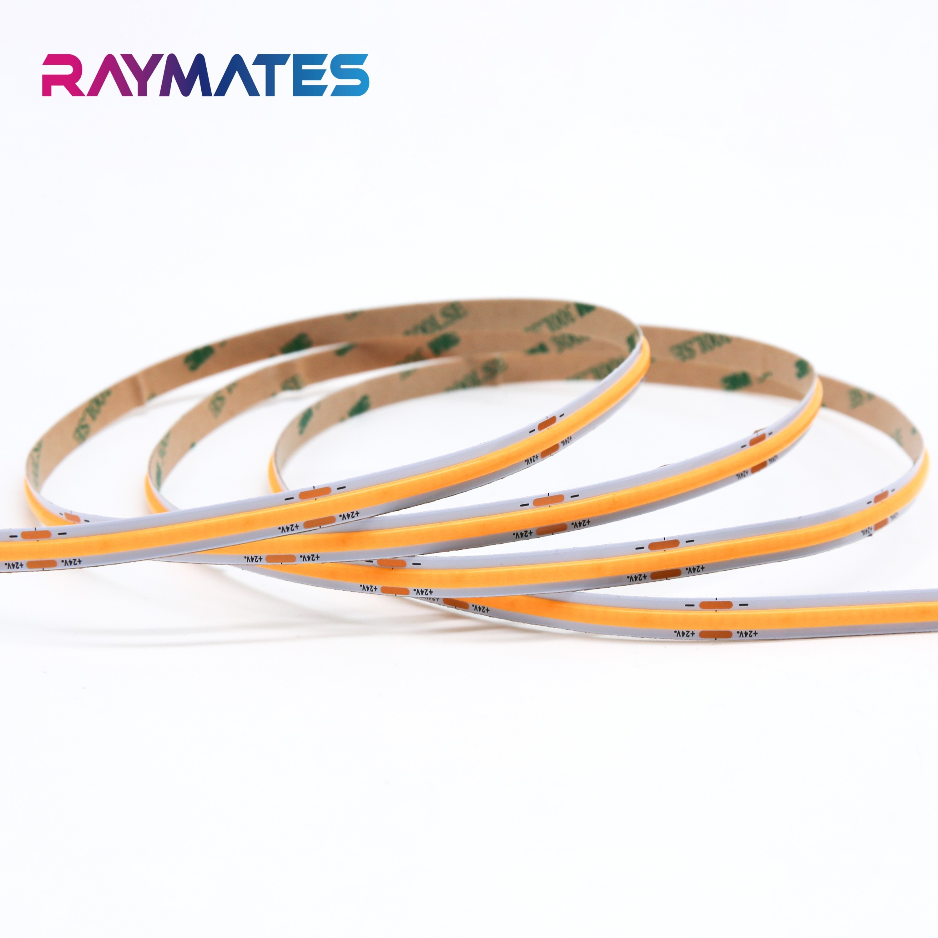 Flexible COB LED Strip 24V 12V 480Chips/m Single Color 50W 5M Length 8mm PCB Width Switch Controller Decor Ra90 3000K 4000K