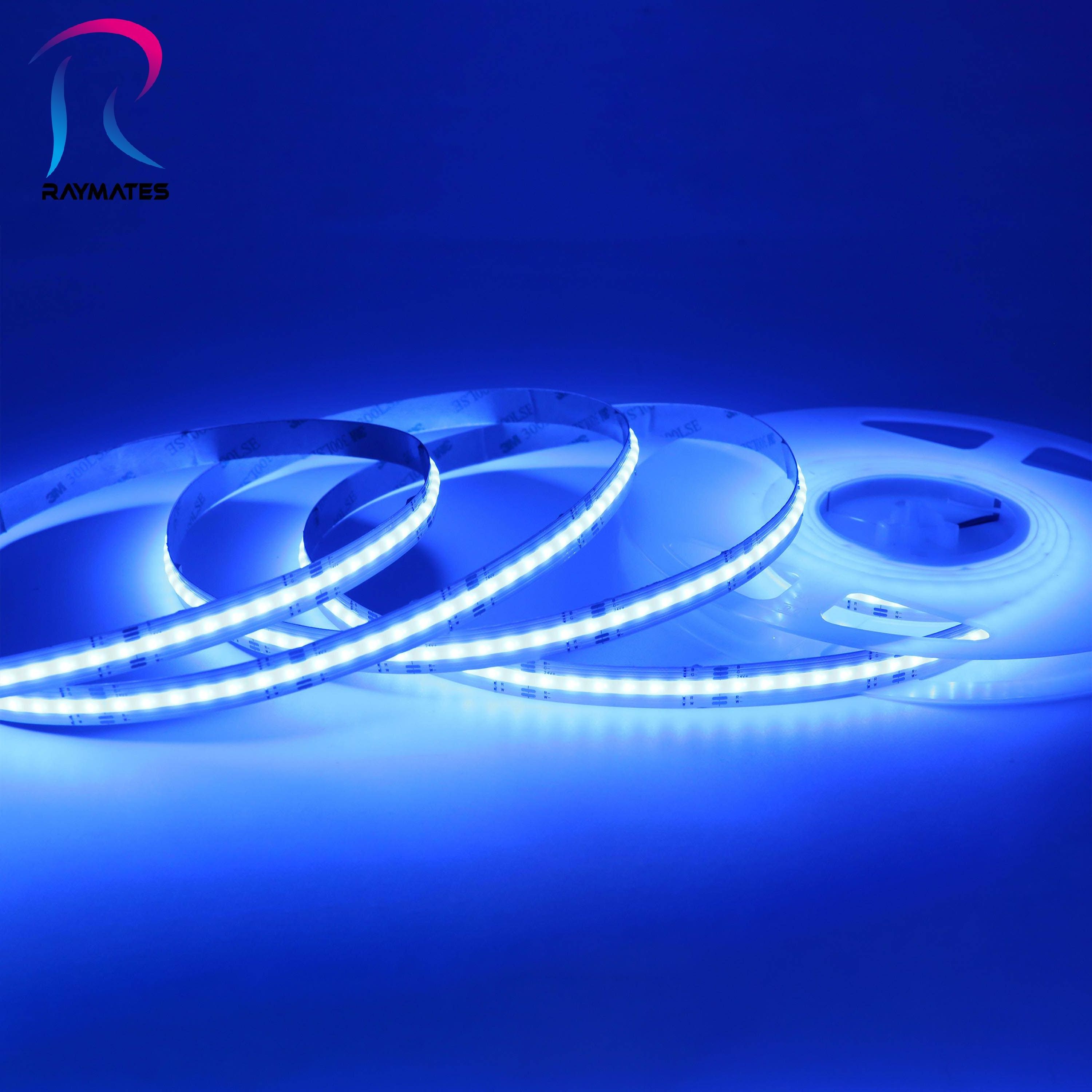 Even and soft light Flexible ip20 led cob strip light 24v 12v 3000k rgbw 560leds cob led strip