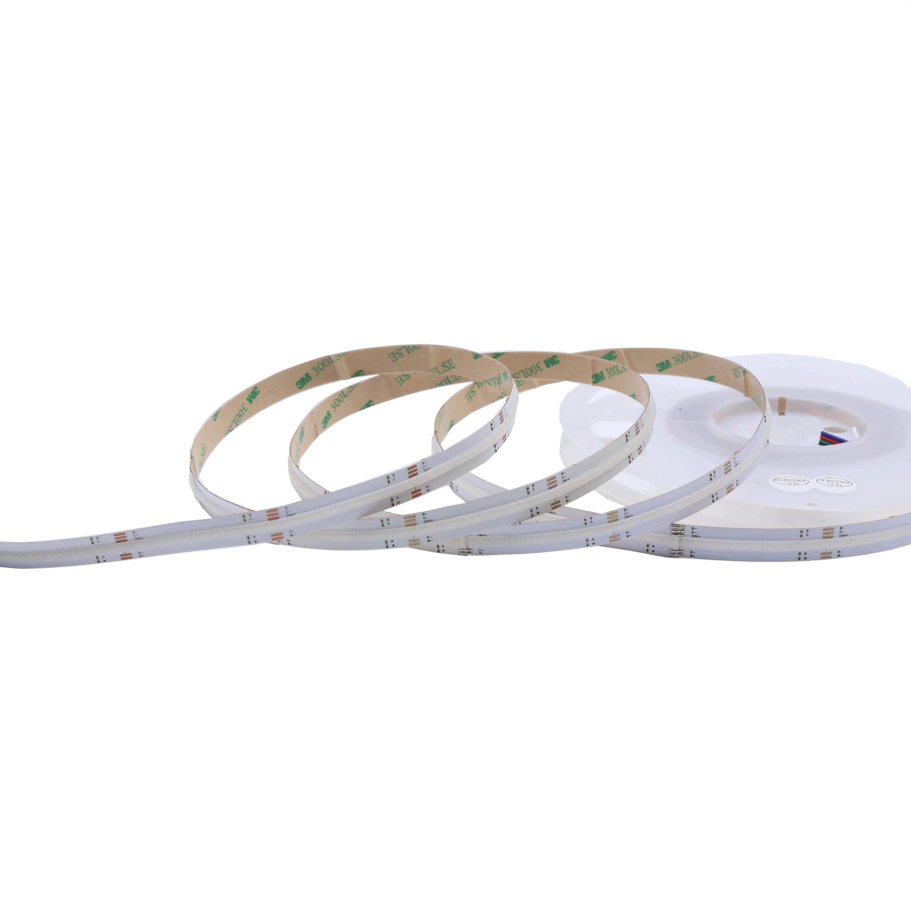 Even and soft light Flexible ip20 led cob strip light 24v 12v 3000k rgbw 560leds cob led strip