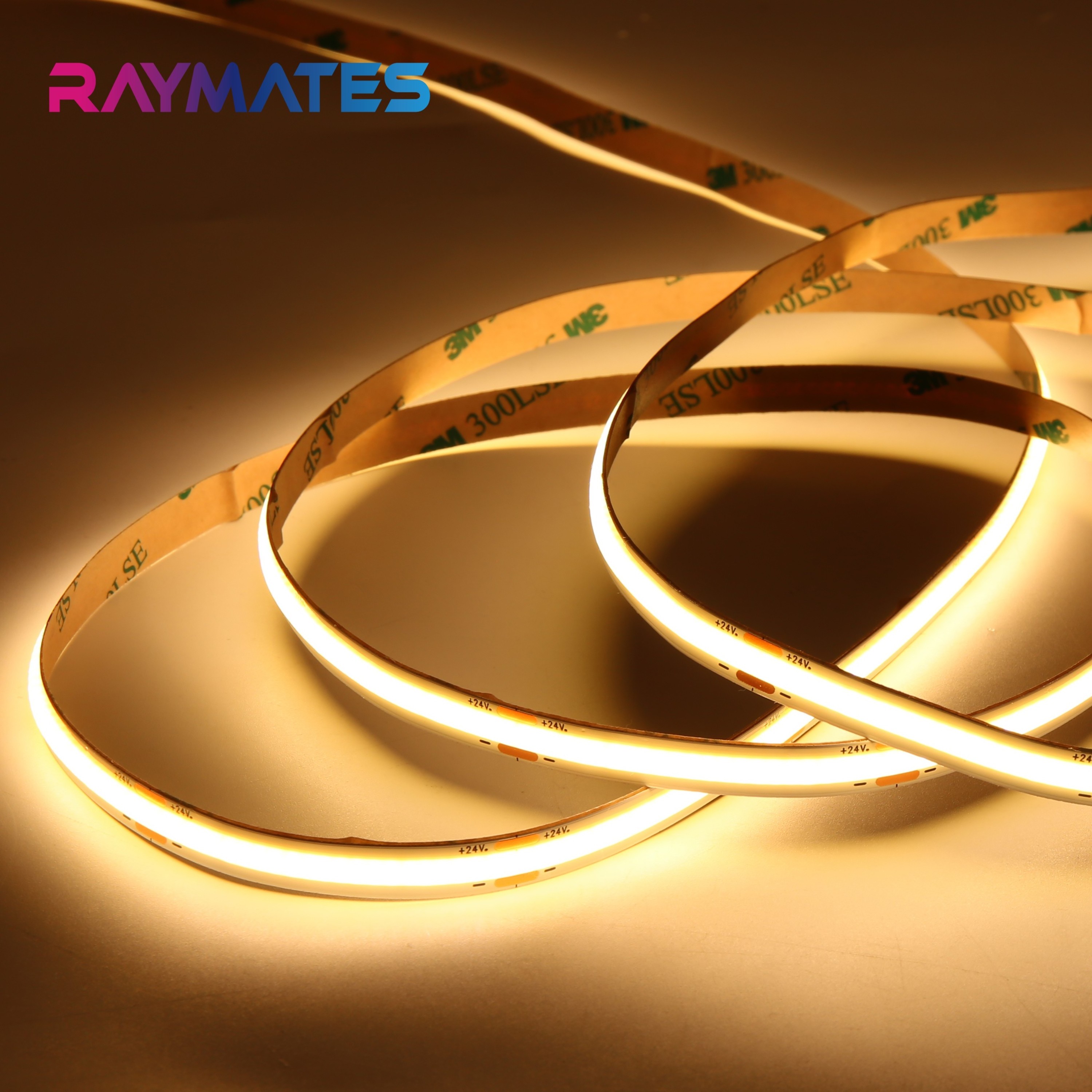 Flexible COB LED Strip 24V 12V 480Chips/m Single Color 50W 5M Length 8mm PCB Width Switch Controller Decor Ra90 3000K 4000K