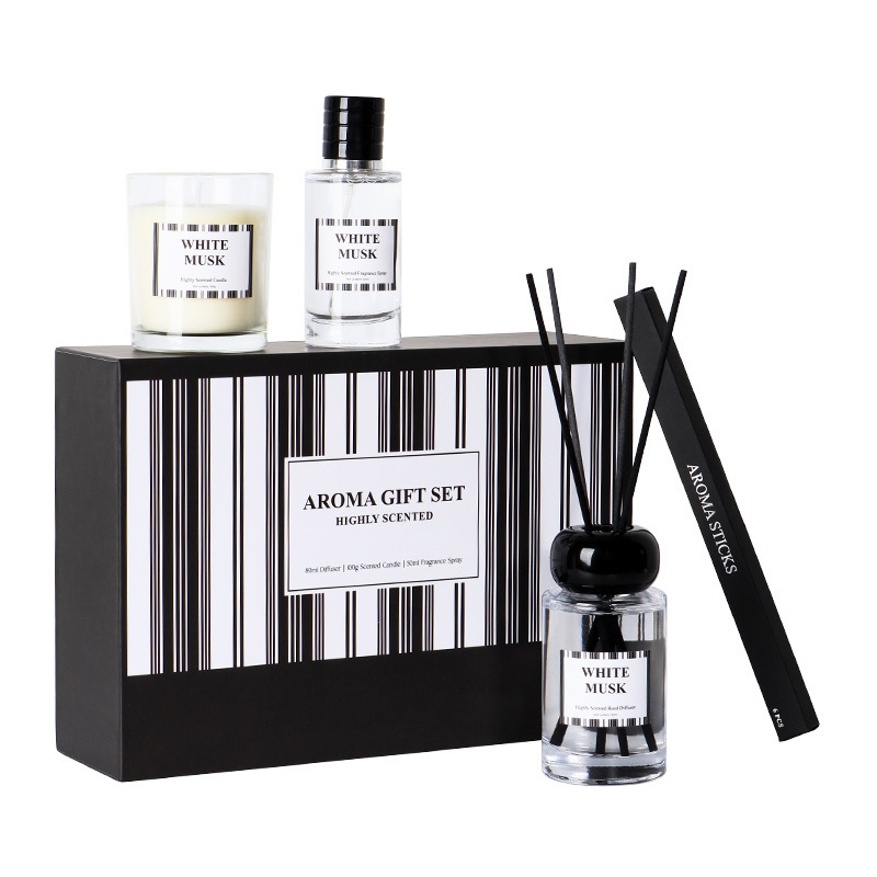 Home Decor Luxury candle and diffuser gift set room spray diffuser candle set