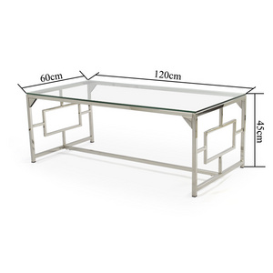 Fish tank diamond crushed live edge mirror glass top table and coffee table with end tables modern