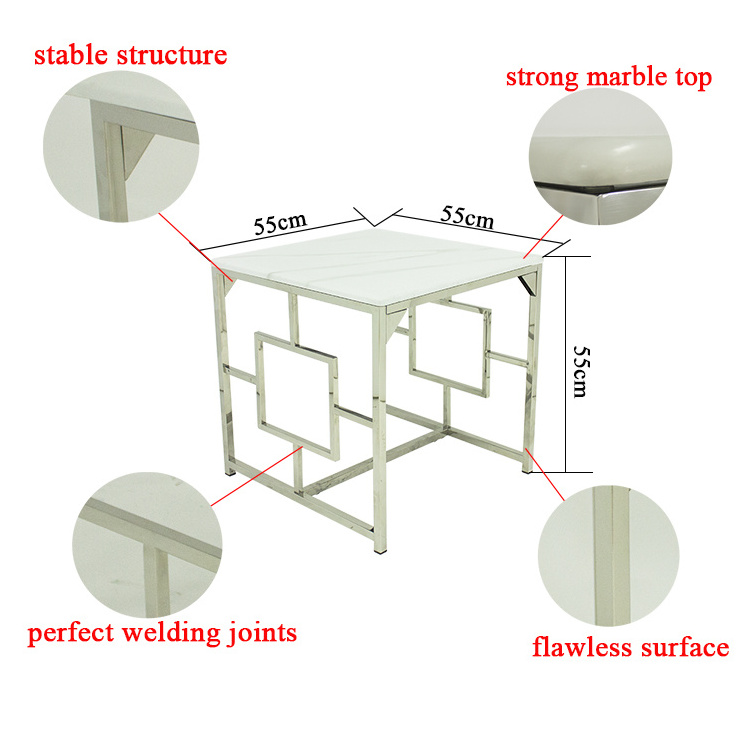 Nordic mirror cube table large narrow combination containers design rectangle shape sofa side end table storage modern