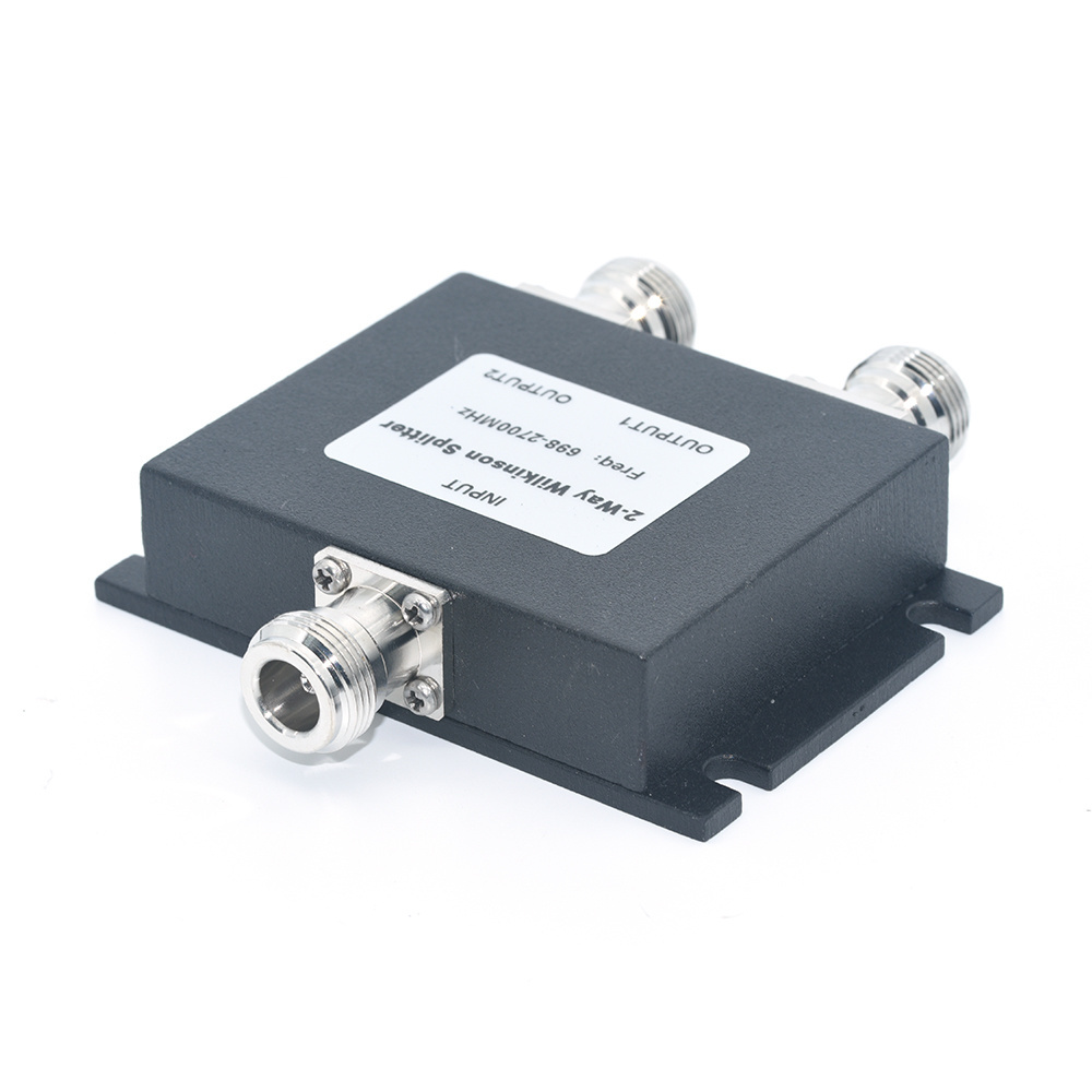 IP65 Low PIM -153dBc 700-2700mhz RF Coaxial Connector Splitter 2-Way power Splitter Combiner