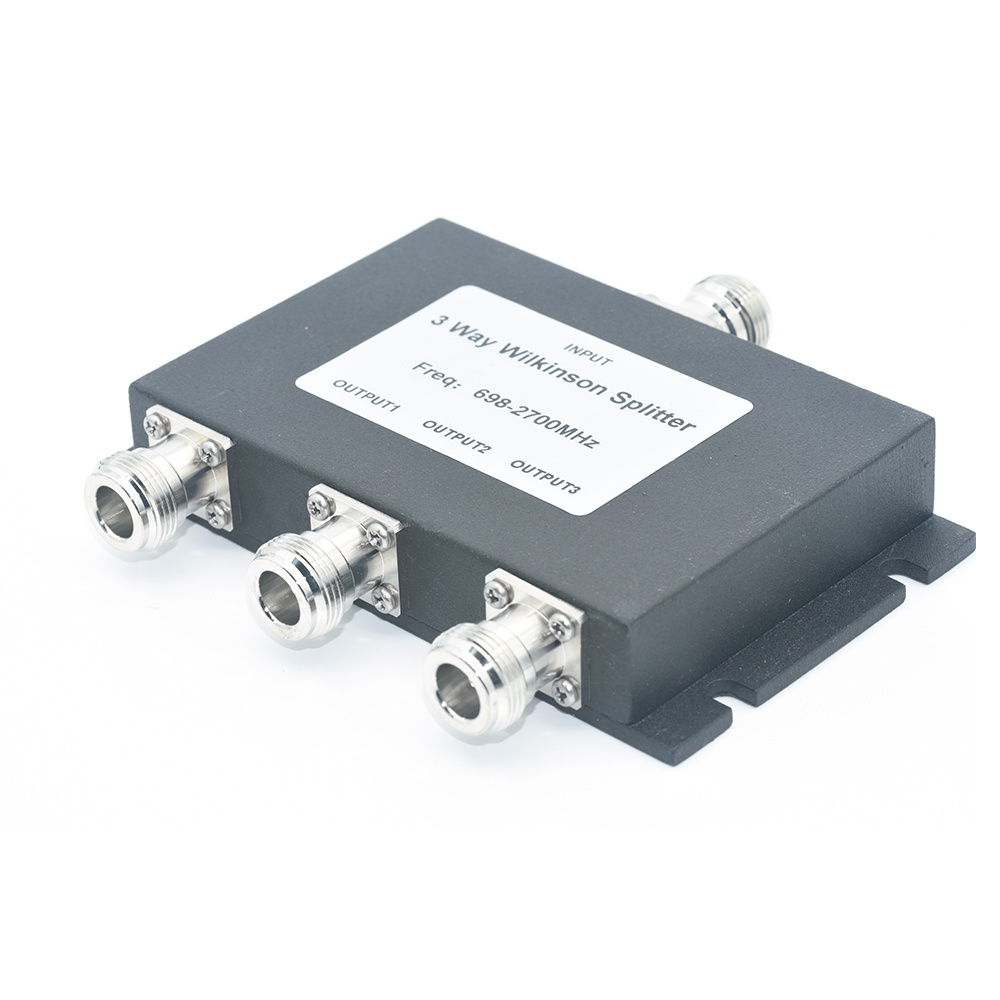 IP65 Low PIM -153dBc 700-2700mhz RF Coaxial Connector Splitter 2-Way power Splitter Combiner