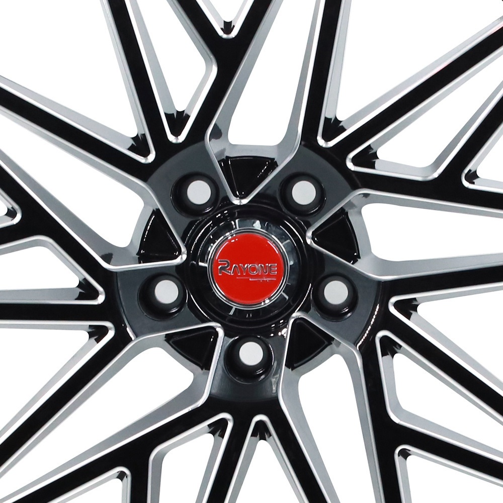 Rayone DX132 Red Innercut Undercut 5x100 114.3 120 Passenger Car Alloy Wheels Rims 20inch 8.5J