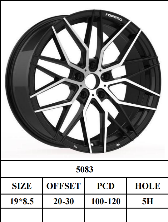 5x112 5x114.3 5x120 wheels 19 inch car alloy wheels wholesale