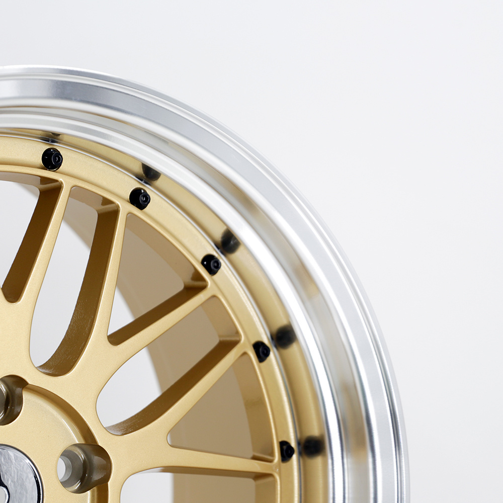 A038 Deep Dish Gold Machine Lip 18/19 inch Wheel 5*114.3 Car Alloy Wheels Rims Wholesale