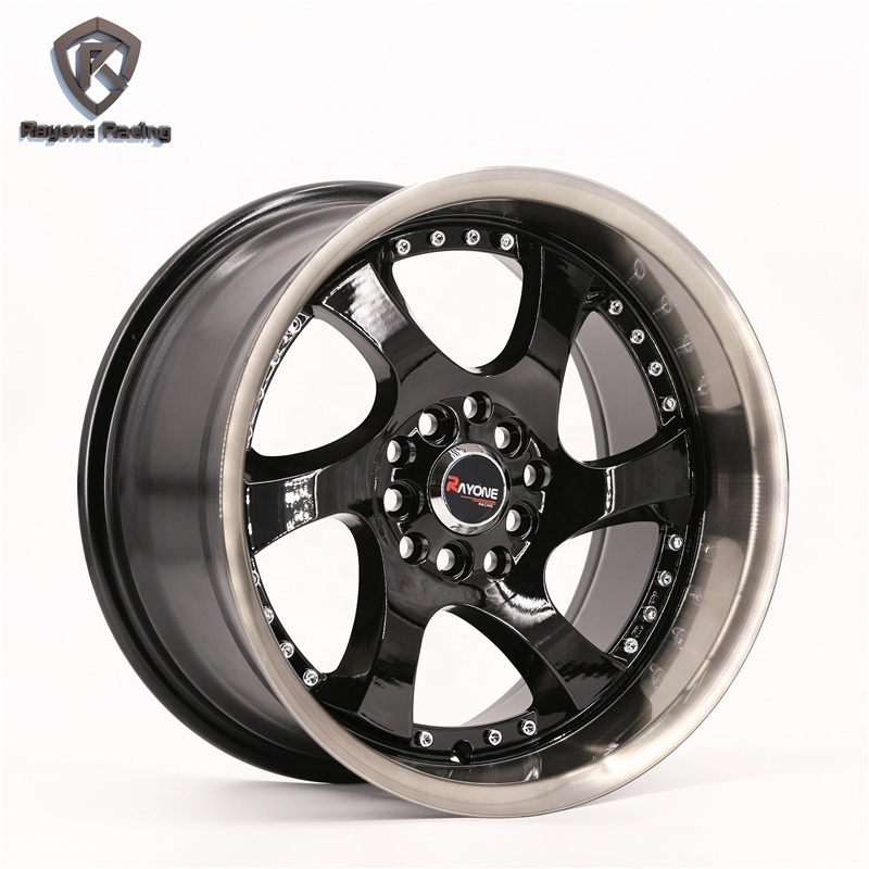 Wholesale Hyper Black Deep Dish Alloy Wheels 4 Hole Rims 15 Inch