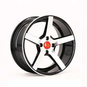 DH554 15 Inch JWL Certificated Black Machine Face Mag Alloy Car Wheels For Racing Cars