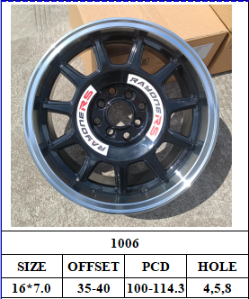 16 inch alloy wheels 4x100 4x114.3 5x100 5x114.3 ET35 CB73.1 for sport car