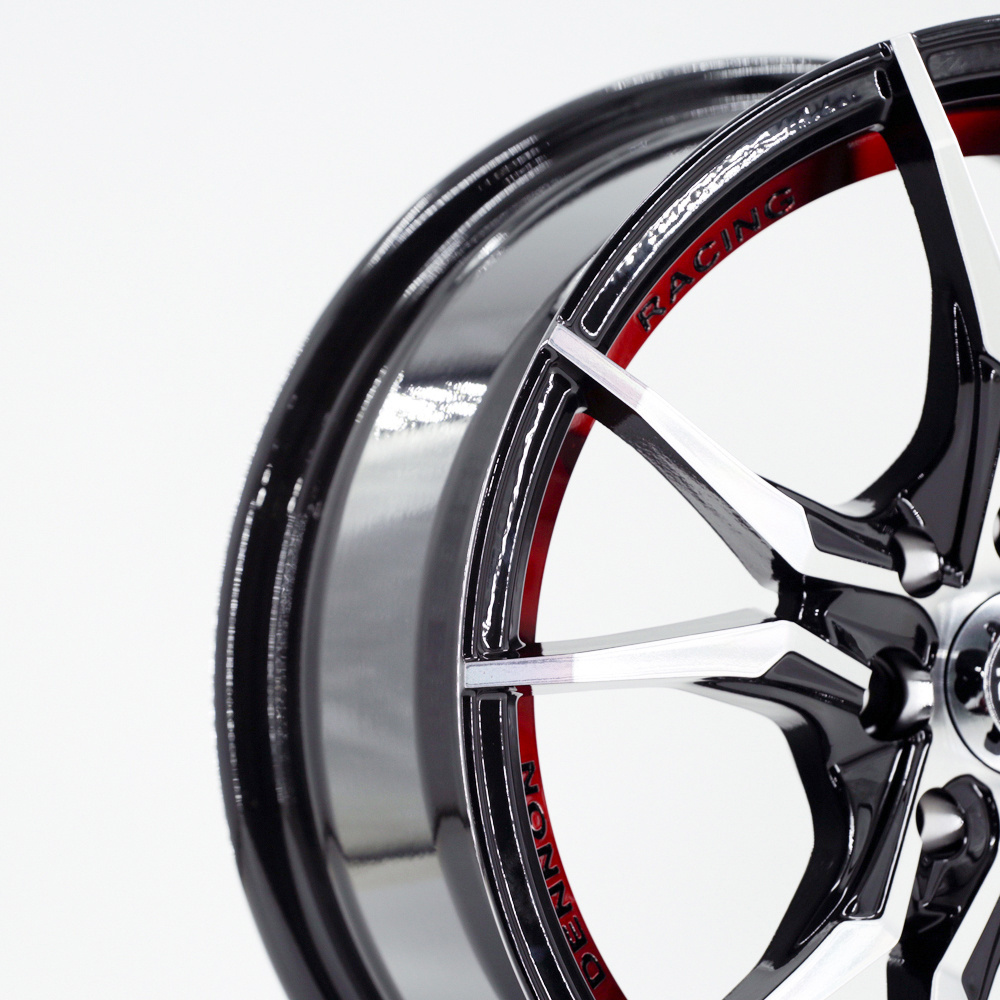 623 Factory 5 Double Spokes Red Undercut Hot Alloy Wheels