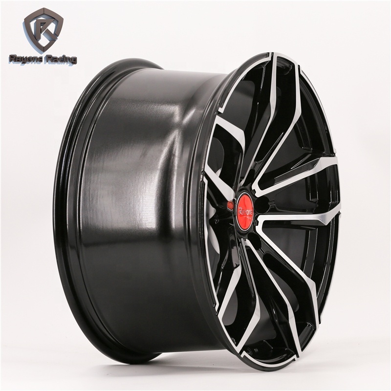 19 Inch Bright Black 5 Double Spoke Deep Concave Aftermarket Wheels