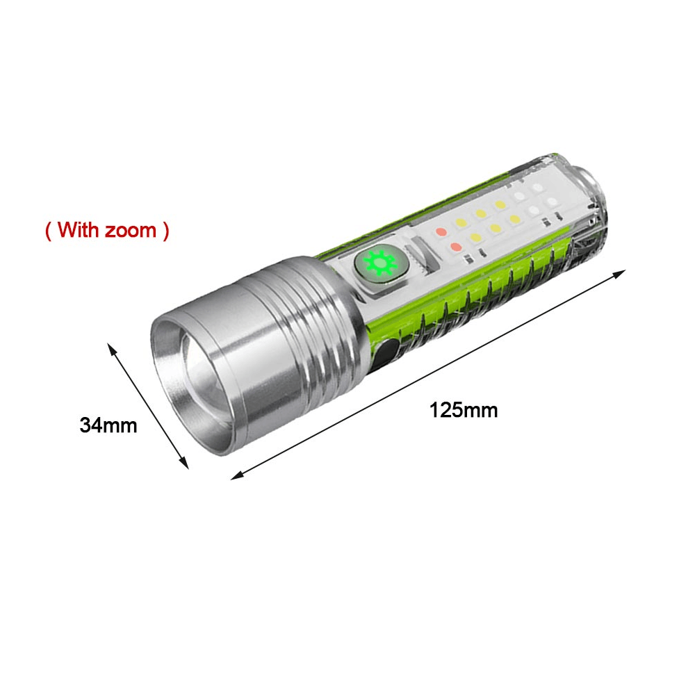 30W LED White Laser Telescopic Zoom Long Distance LED Flashlight