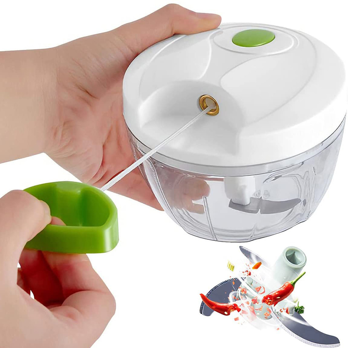 Rayshine 2023 gadget mini spiralizer multifunctional mandoline manual onion fruit vegetable cutter speedy chopper slicer dicer