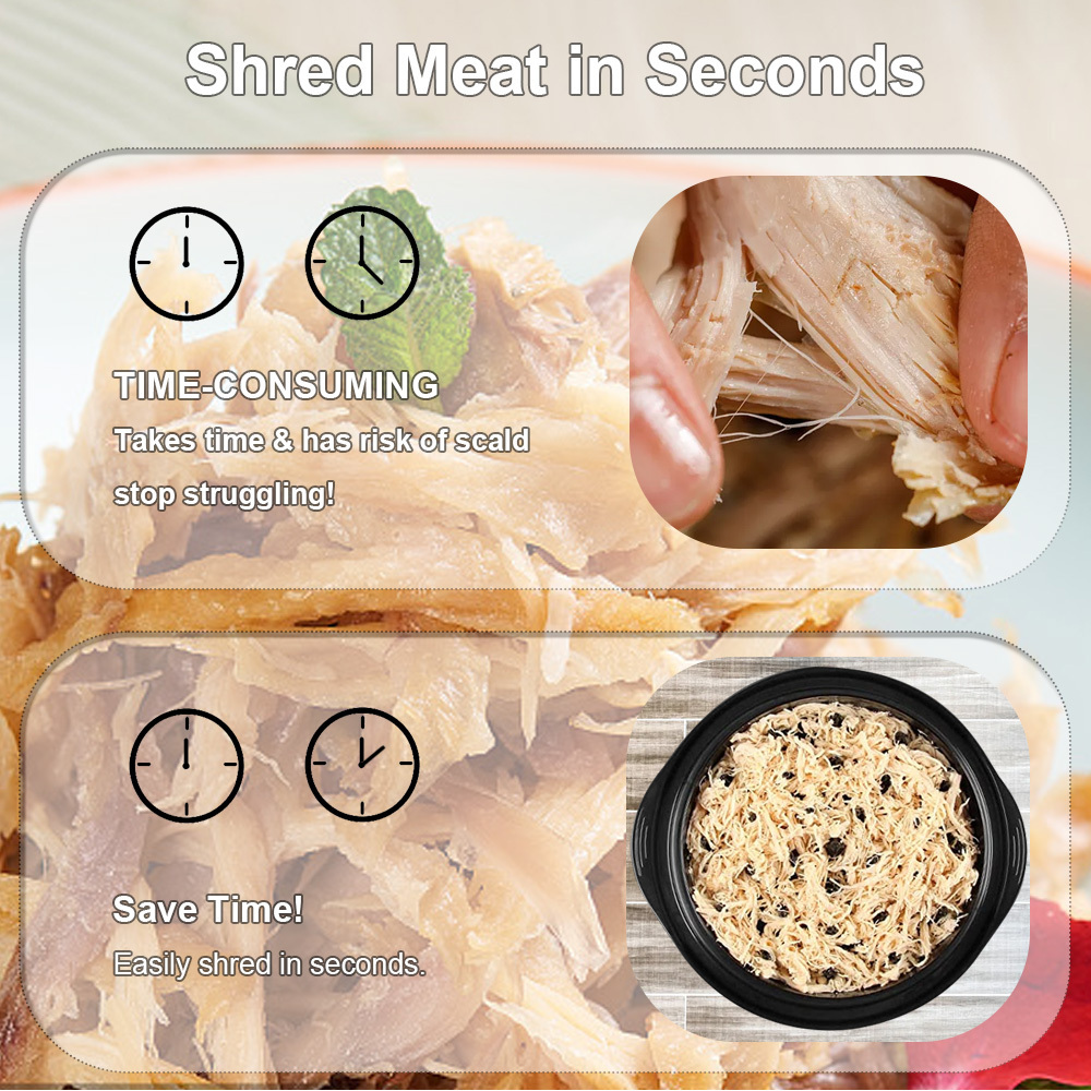 Manual Meat Pulled Cooked Chicken Grinder Shredders Tool Food Chopper Chicken Shredder