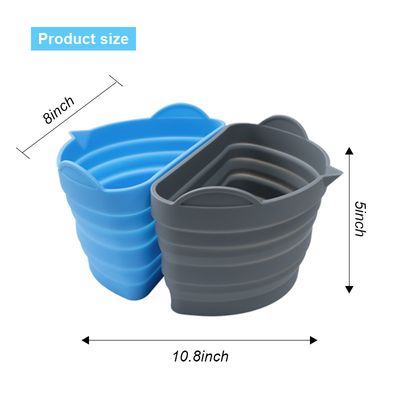 Reusable slow cooker divider leakproof silicone dual foldable slow cooker divider liner for 6-8QT crockpot slow cooker