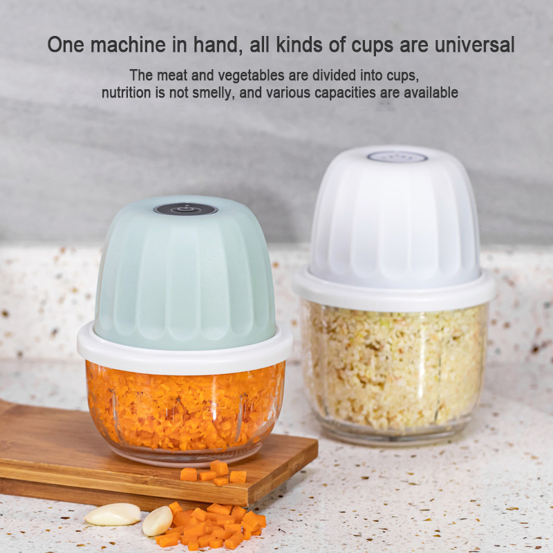 Rayshine mini usb portable wireless garlic fruit vegetable Tools onion food electric vegetable slicer cutter chopper