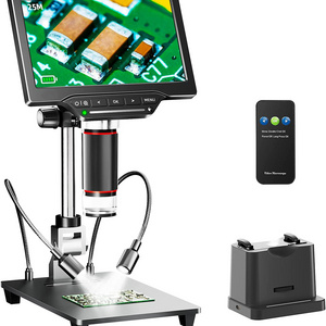 RaySmart Newest 25MP 7 Inch 1200X HD MI Digital Microscope with 10" Stand For Soldering VMS700X