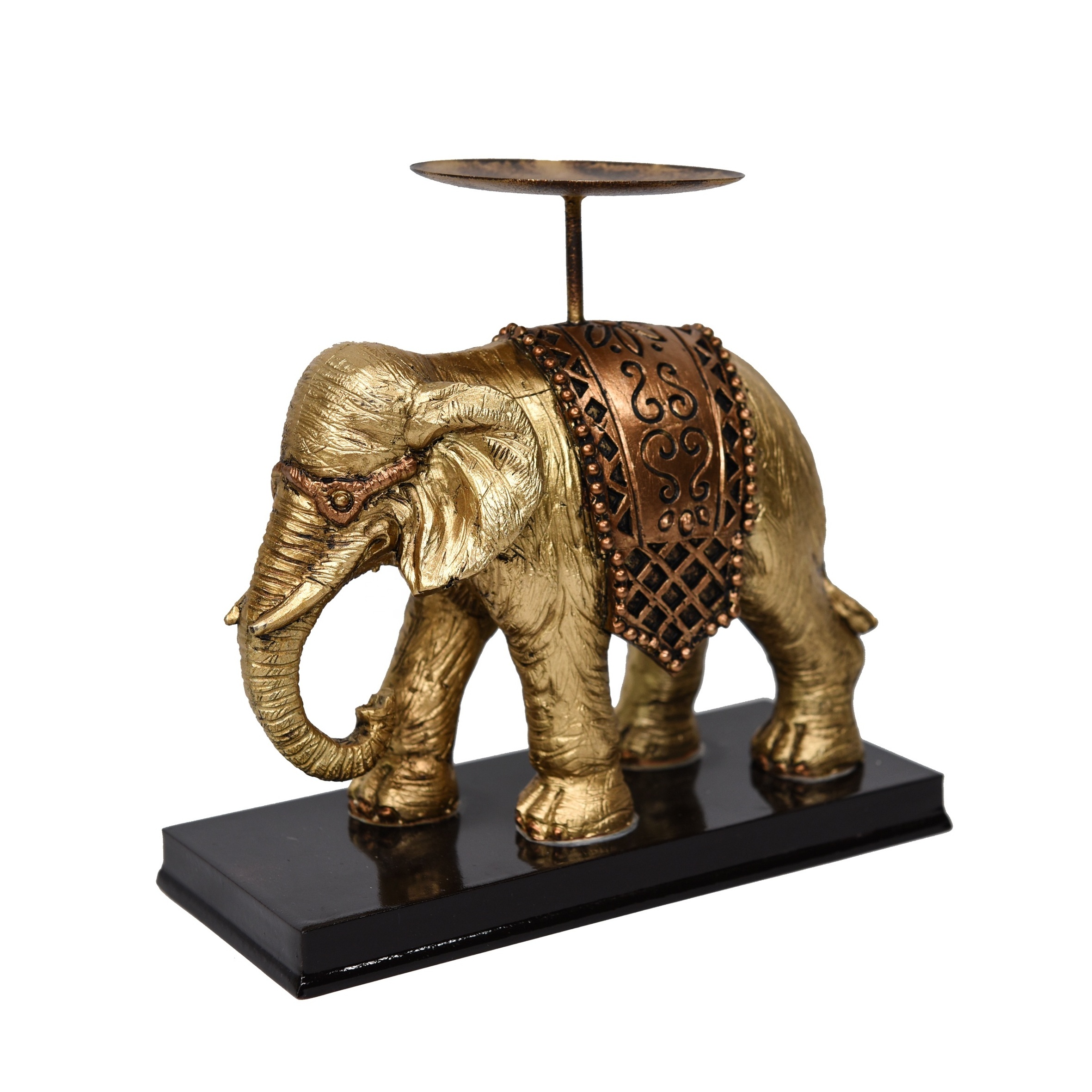 Decoration For Home Poly elephant candle holder