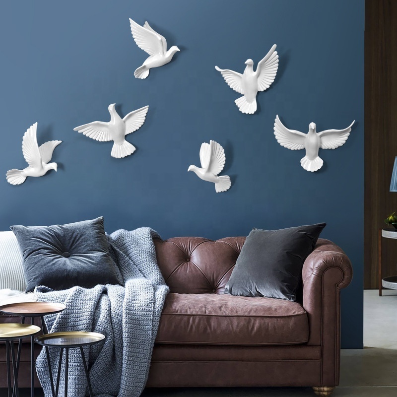 Resin Bird Wall Decor 3d Birds Wall Art