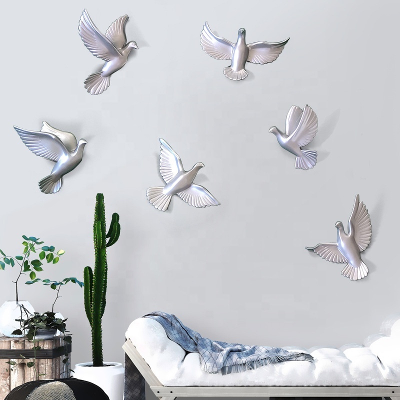 Resin Bird Wall Decor 3d Birds Wall Art