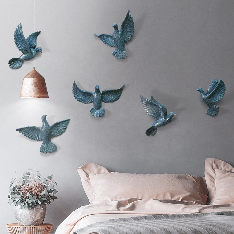 Resin Bird Wall Decor 3d Birds Wall Art