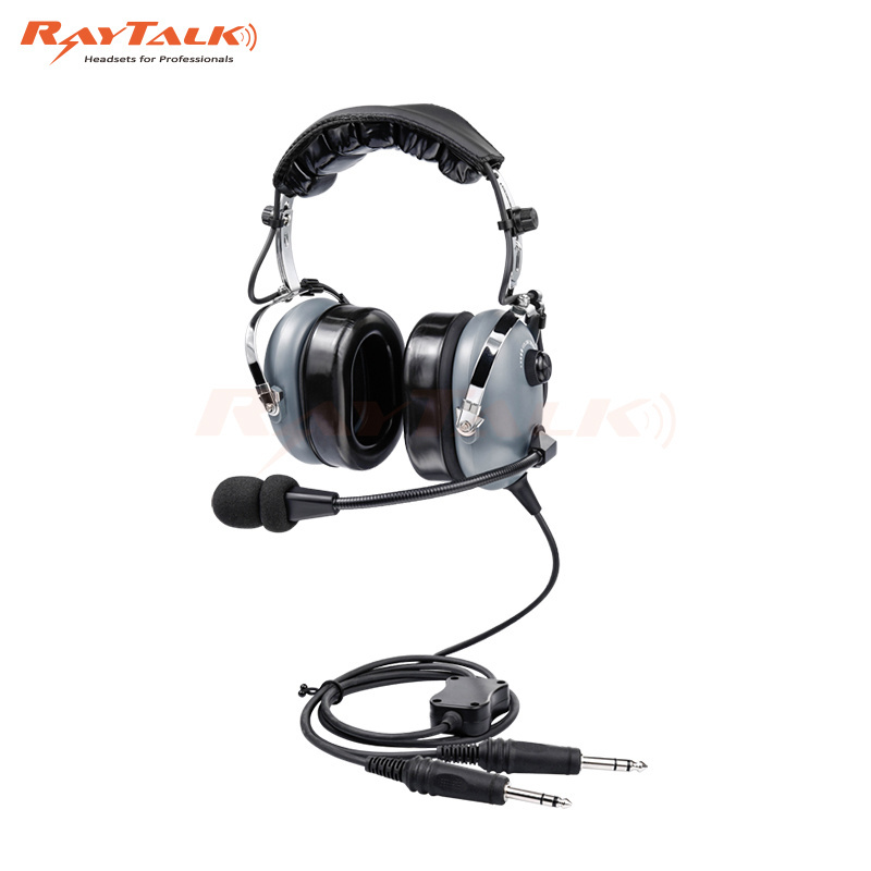 Aviation Headset, Noise Canceling Over Ear Headphones with Microphone, 3.5mm Noise Canceling Headset for Airplane Pilots