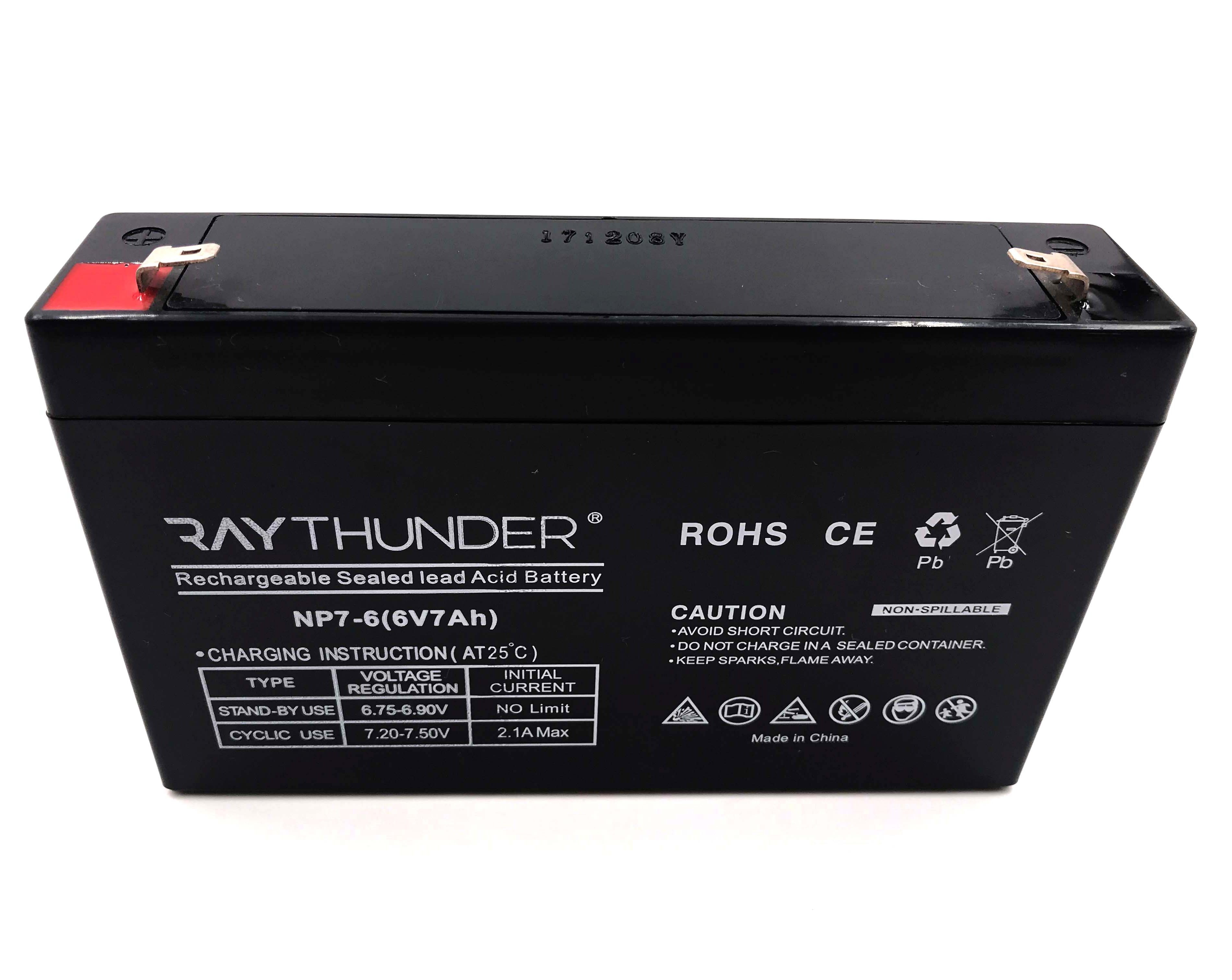 6v 7ah 20hr Sealed lead acid VRLA AGM  battery for ups and solar panels