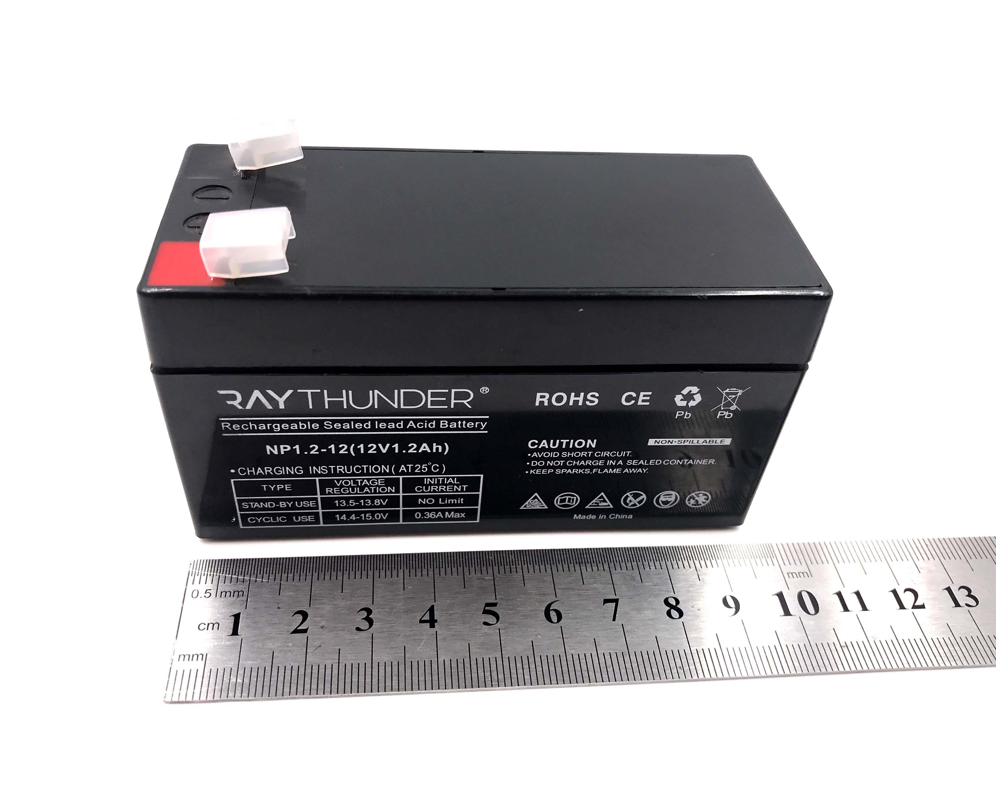 Small size Sealed lead acid vrla storage battery 12V 1.2AH for door entry and Access Control