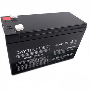 Factory Price Rechargeable 12v 9ah 12ah Sealed Lead Acid Battery for UPS solar security