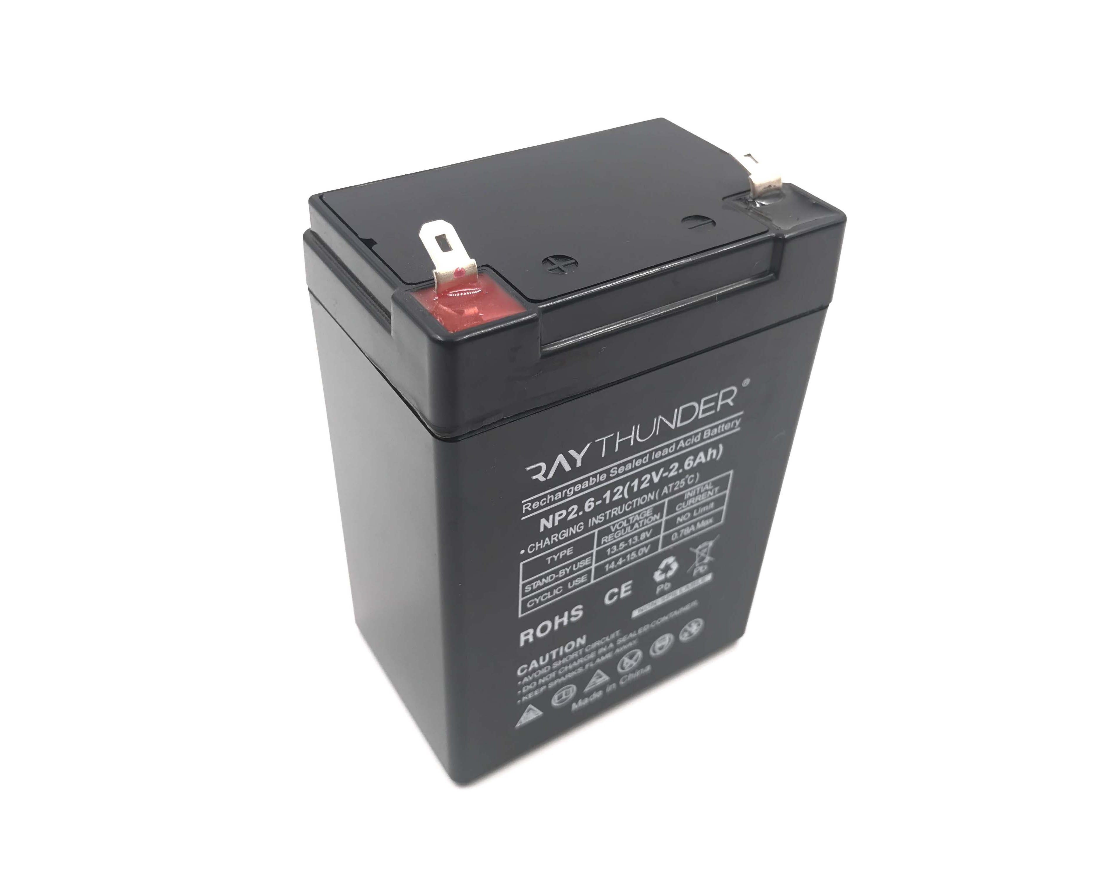 Rechargeable 12v 2.6ah Lead Acid storage Battery For emergency Lighting Access Control power tool