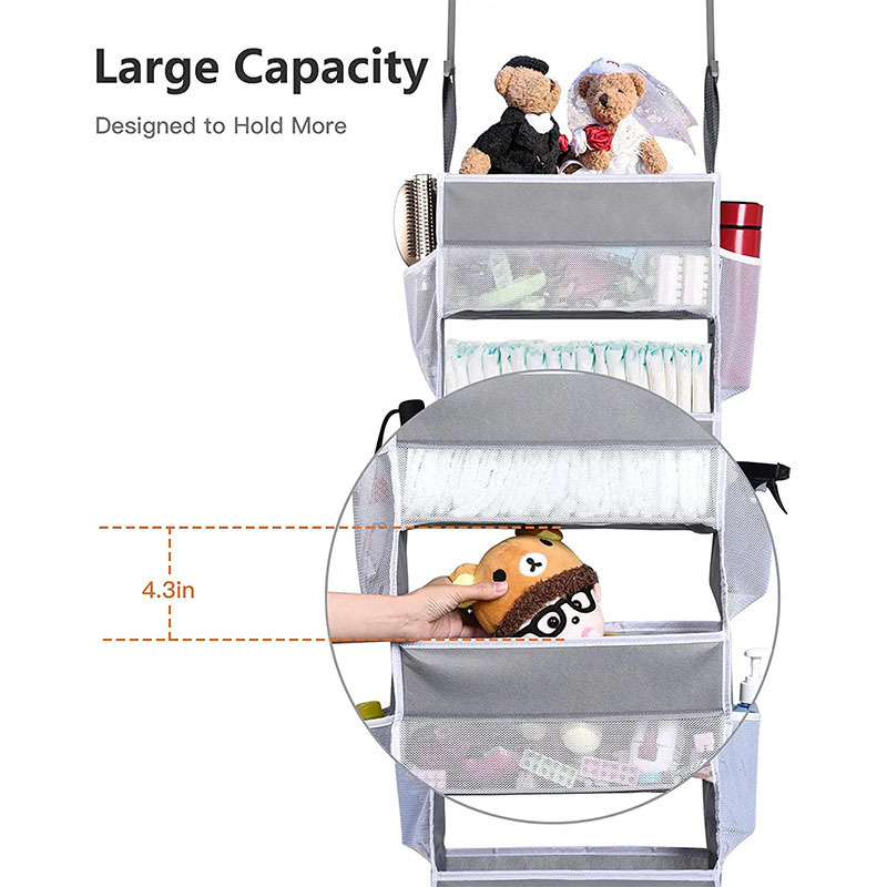 Over The Door Organizer With 4 Large Capacity Pockets And 6 Mesh Pockets  Pantry Door Organizer Over Door Baby Organizer