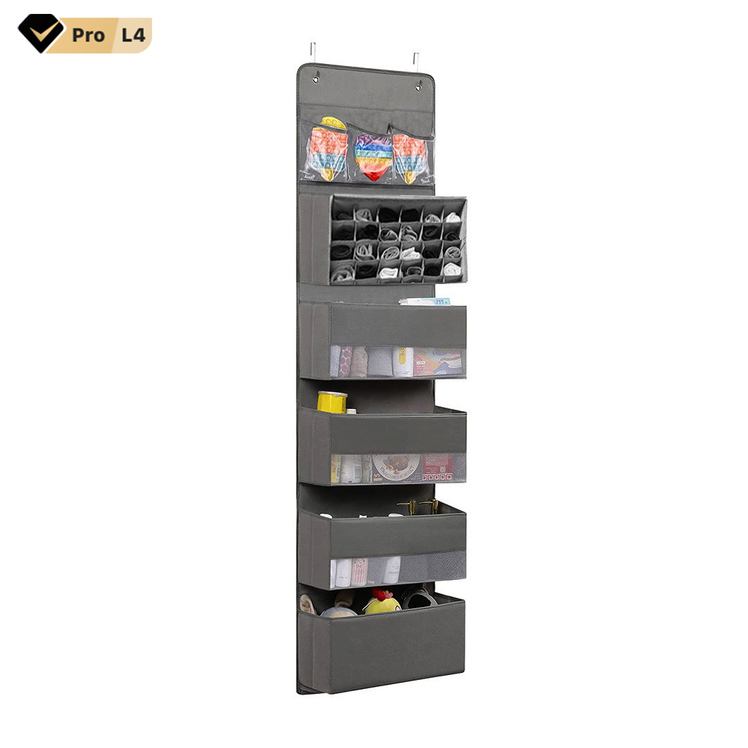 New Arrival Hanging Closet Organizer Shelves Custom 6 Shelf Closet Storage With Socks Storage