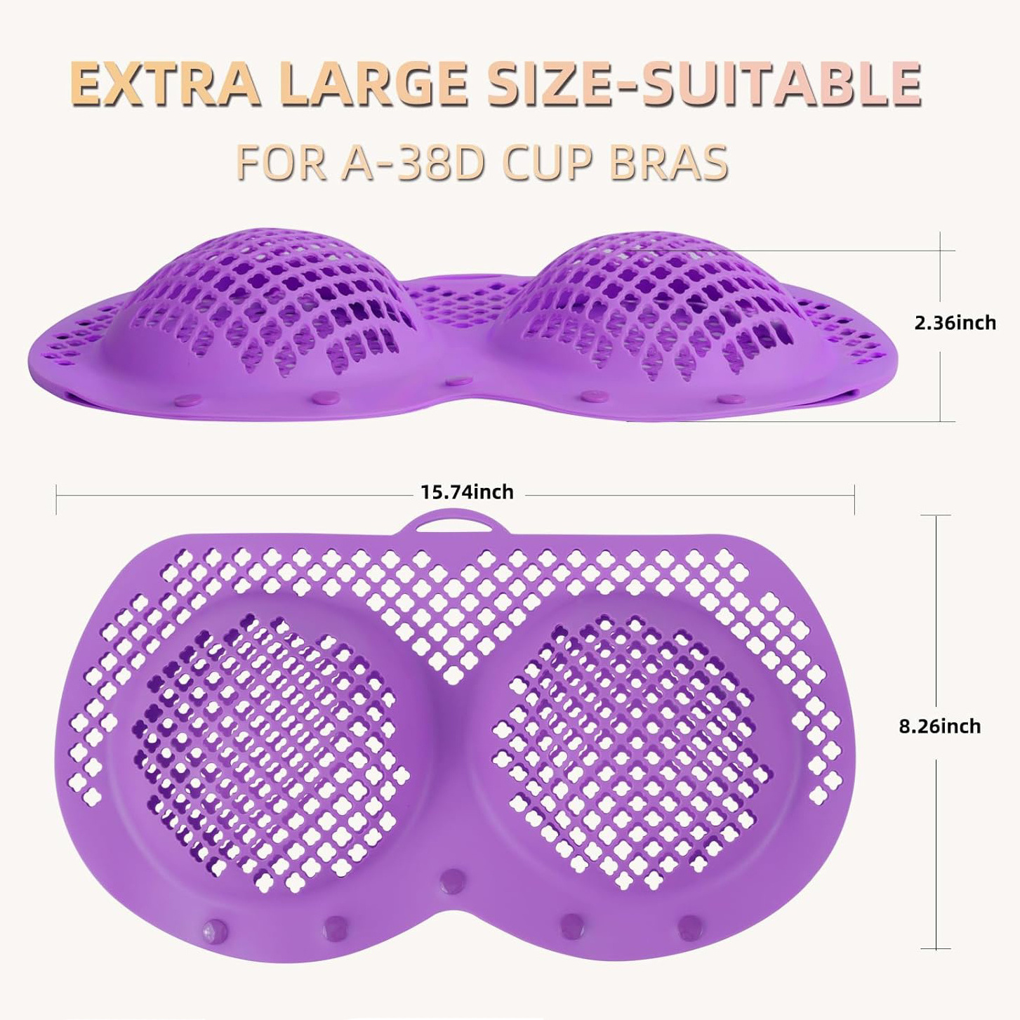 A-38D Cup Bra Washing Bag for Laundry Silicone Lingerie Bags for Washing Delicate Laundry Bag