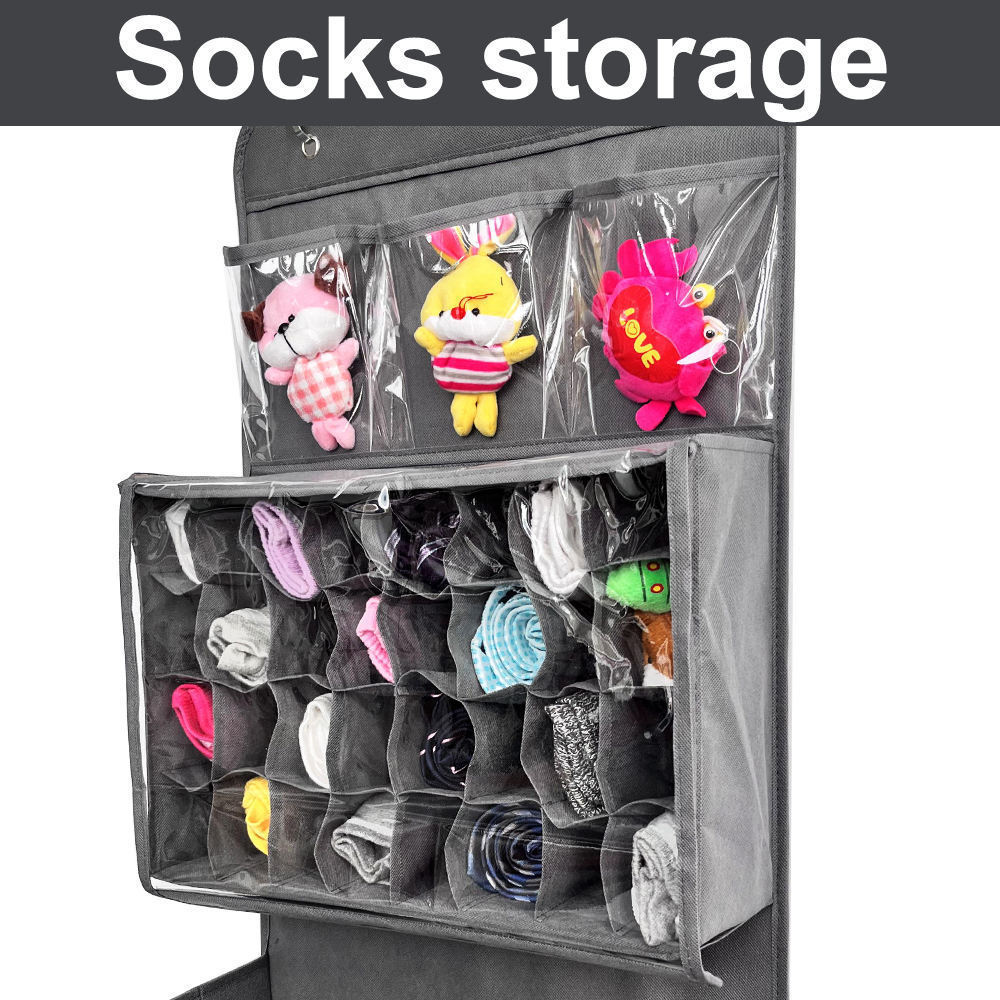 New Arrival Hanging Closet Organizer Shelves Custom 6 Shelf Closet Storage With Socks Storage