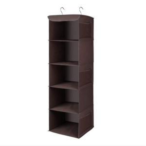 5-shelf Non Woven Space Saving Easy Use Drawers Collapsible Shelves Hanging Closet Organizer For Sweater Cloth Handbag