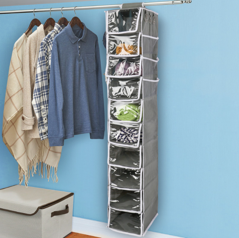 Hat Rack 10 Shelf Hanging Closet Hat Organizer For Visible Hat Storage