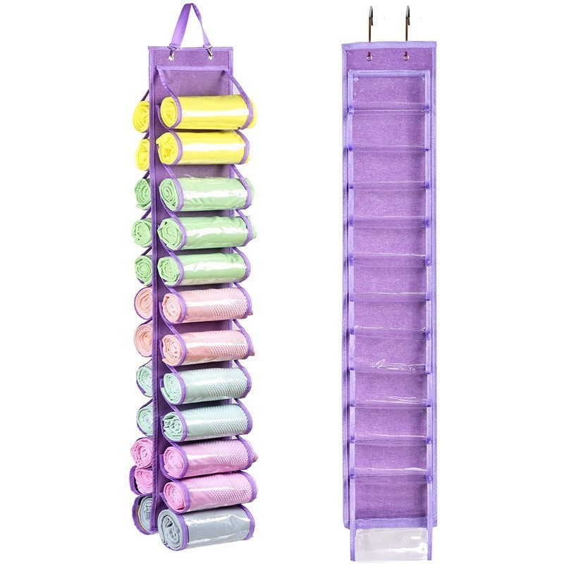 China Factory Custom Yoga Legging T-shirts Hanger Wardrobe Clothes Organizer Hanging Storage Bag