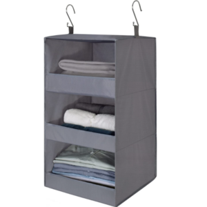 3-Shelf Hanging Closet Organizer Collapsible Hanging Closet Shelves Hanging Organizer for Closet & RV