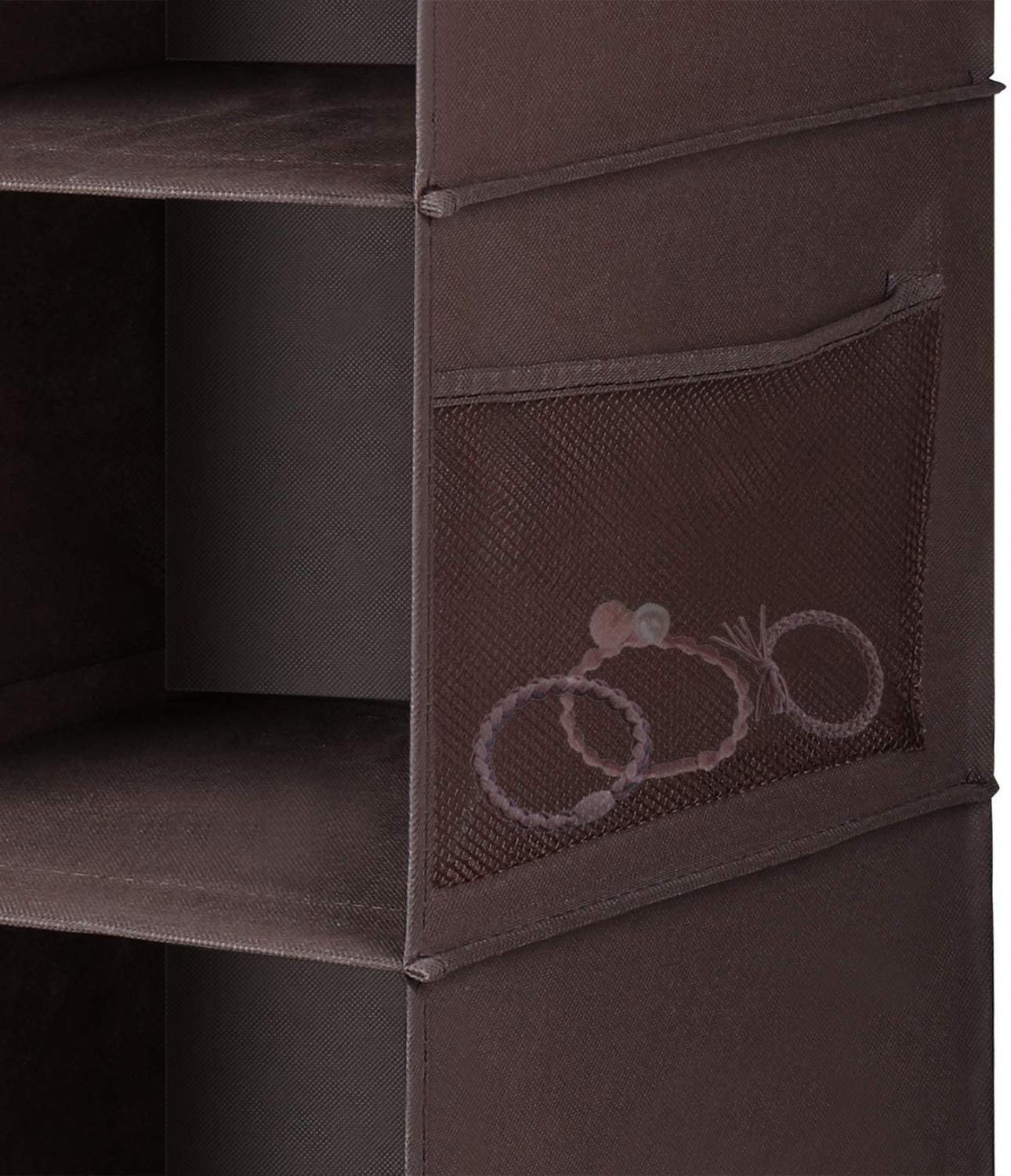 5-shelf Non Woven Space Saving Easy Use Drawers Collapsible Shelves Hanging Closet Organizer For Sweater Cloth Handbag