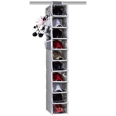 Hat Rack 10 Shelf Hanging Closet Hat Organizer For Visible Hat Storage