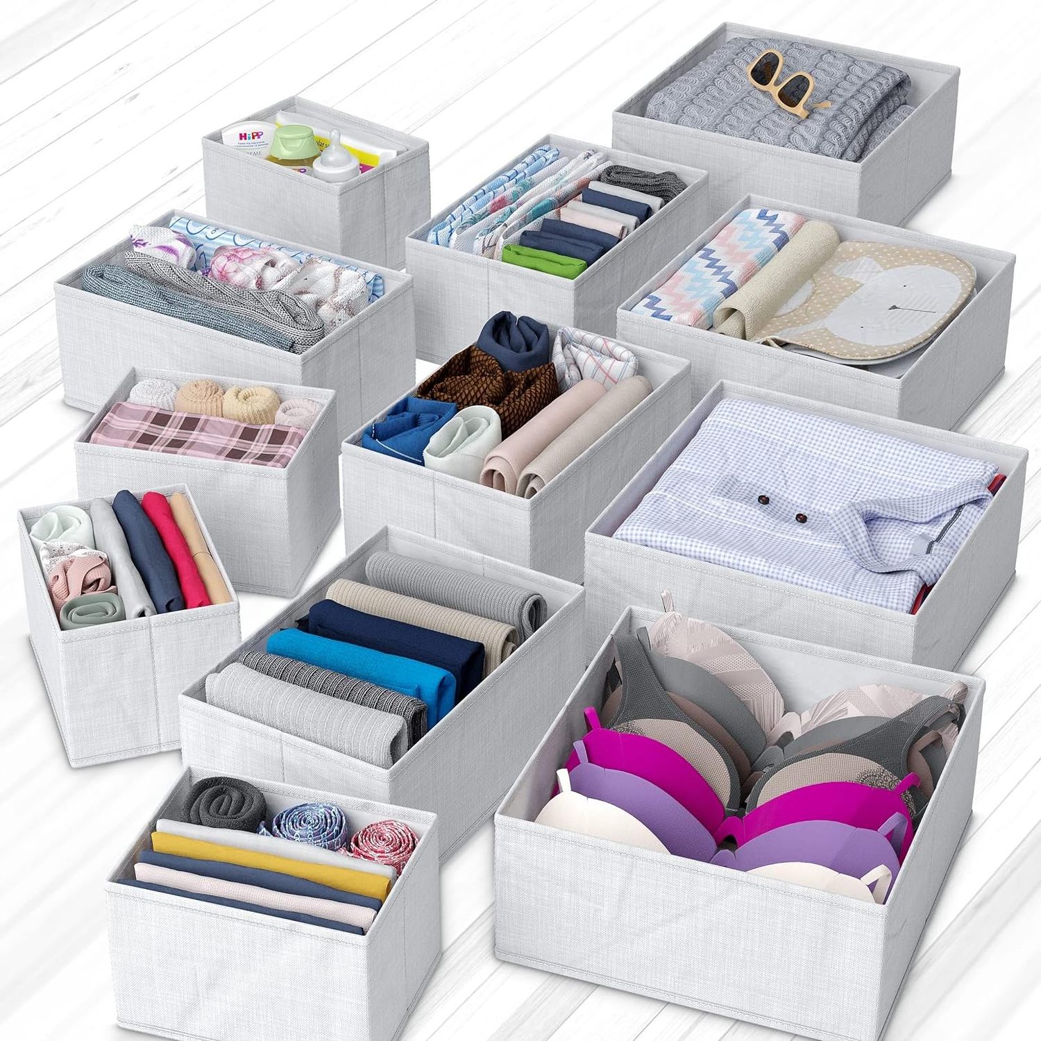 High Quality Clothes Underwear Storage General Nursery Organization Dresser Drawer Organizers