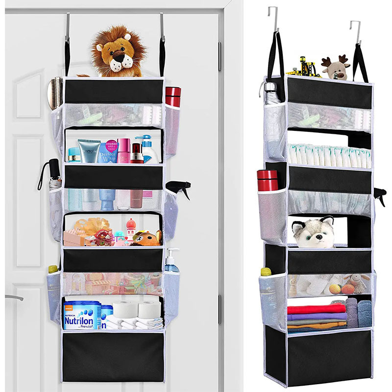 Over The Door Organizer With 4 Large Capacity Pockets And 6 Mesh Pockets  Pantry Door Organizer Over Door Baby Organizer