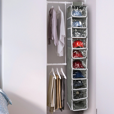 Hat Rack 10 Shelf Hanging Closet Hat Organizer For Visible Hat Storage