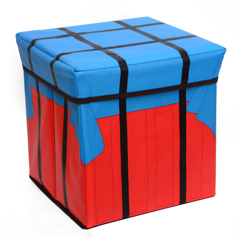 Chicken Eating Game Airdrop Box Large Capacity Storage Box Folding Storage Stool Children's Toy Storage Box