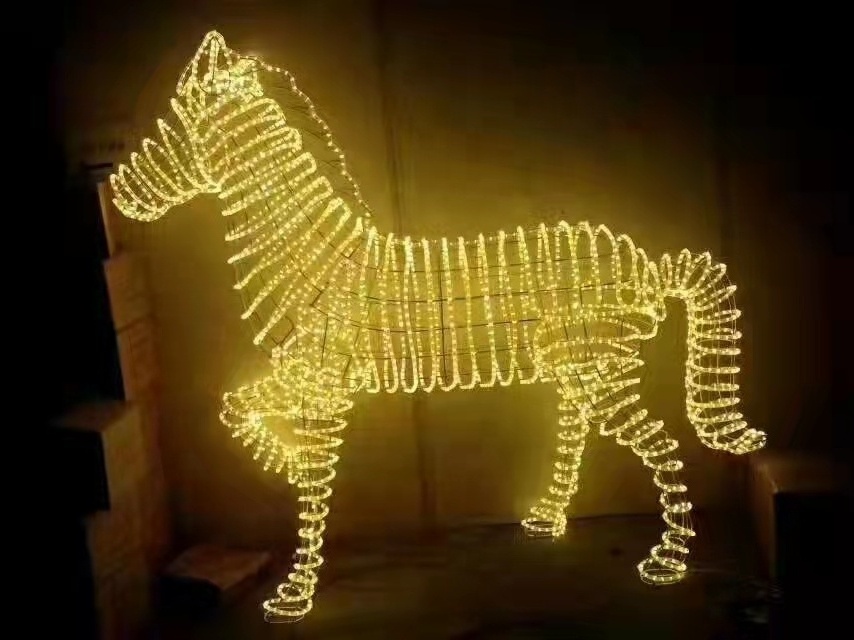 RayTop 3D horse motif light outdoor christmas decoration